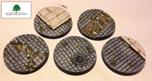 40mm Steampunk & Cobblestone #1 (Bevelled)